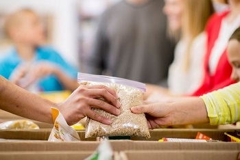 Charity for those in need for the New Year and Christmas